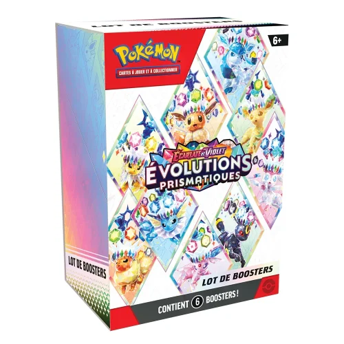 Bundle 6 boosters EV08.5 – Écarlate et Violet – Évolutions Prismatiques