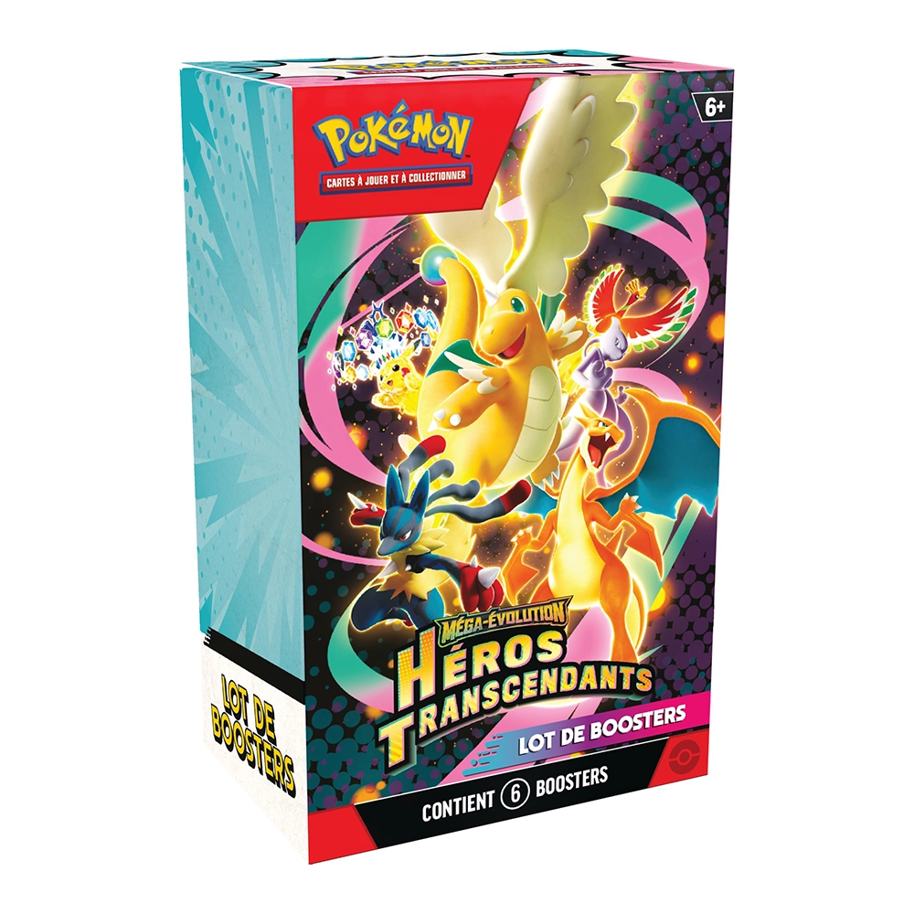 Bundle 6 boosters ME2.5 – Méga Evolution – Héros Transcendants