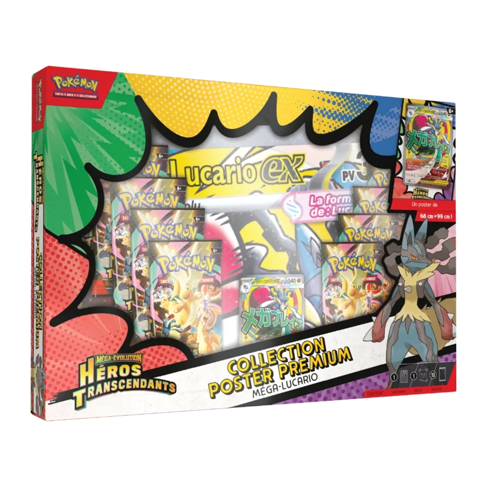 Coffret Collection Poster Premium Méga-Lucario [ME2.5]